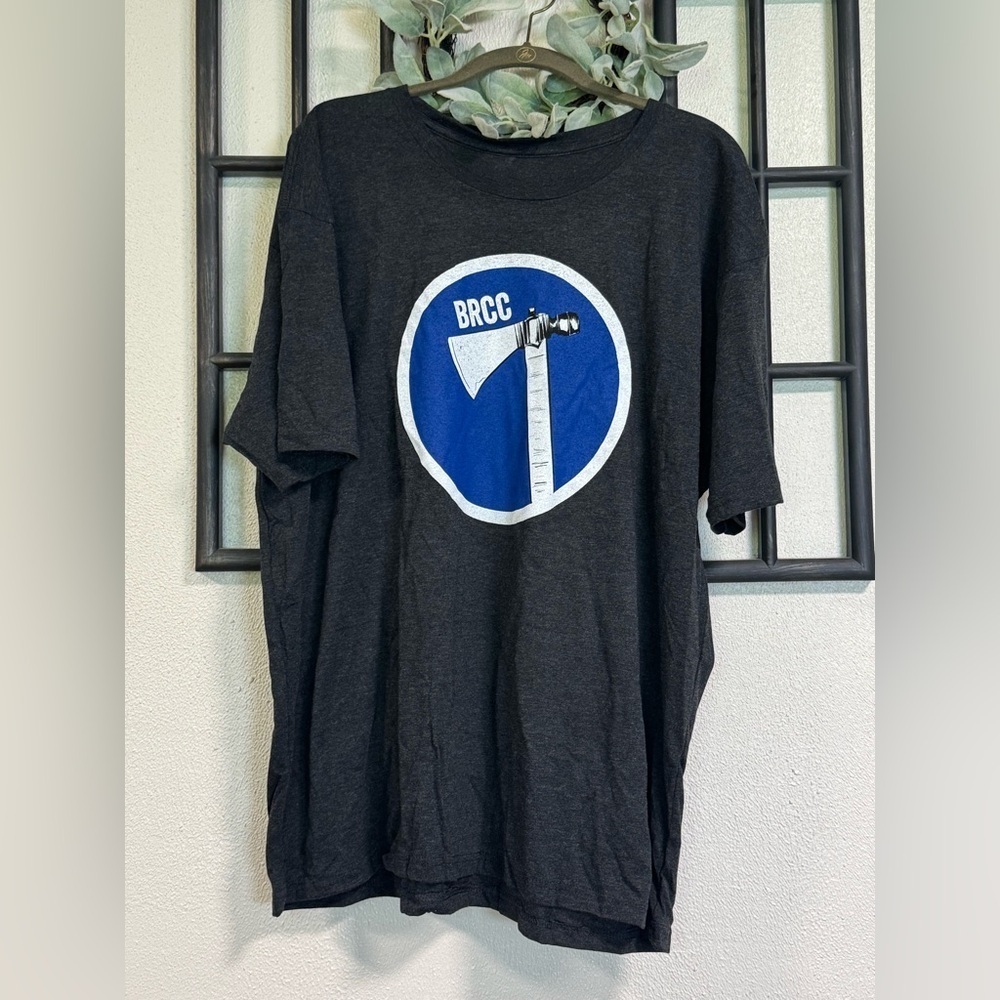 NIP Black Rifle Coffee Company Tomahawk T-Shirt, Vintage Black Gray Heather - Picture 3 of 3